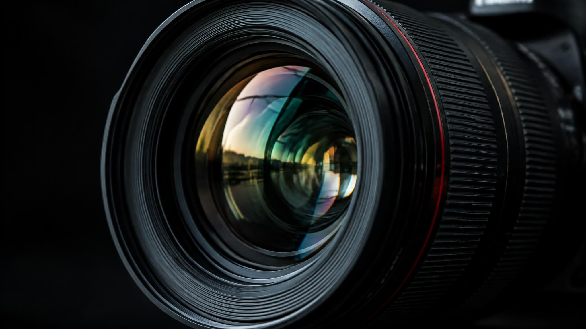 Close-up of a camera lens